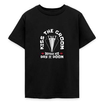 Jour de mariage de célibataire Fate Kisser - T-shirt Ado - noir - Devant - AI Model Teenager Male light (155cm)