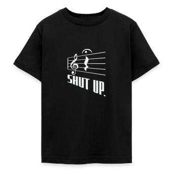 Fermata Compositeur de musique Écrivant un symbole musical - T-shirt Ado - noir - Devant - AI Model Teenager Male light (155cm)