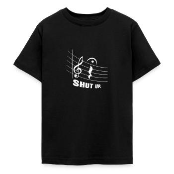 Fermata Compositeur de musique Écrivant un symbole musical - T-shirt Ado - noir - Devant - AI Model Teenager Male light (155cm)