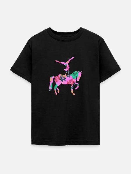 Voltigieren - Teenager T-Shirt - Schwarz