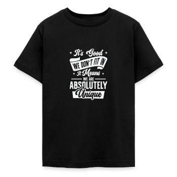 Positivität Außenseiter Dichter Poesie - Teenager T-Shirt - Schwarz - Vorne - AI Model Teenager Male light (155cm)