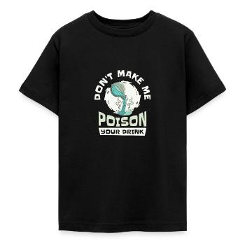 Aqua Tofana Skull Poison Crime Fan Drink Poison - Teenage T-Shirt - black - Front - AI Model Teenager Male light (155cm)