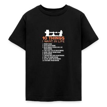 Woodturning Craftsman Woodturner Carpentry - Teenage T-Shirt - black - Front - AI Model Teenager Male light (155cm)