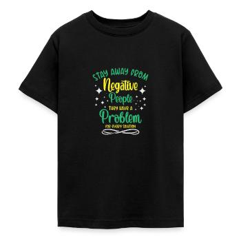 Problem Solution Critical Thinkers Positive - Teenage T-Shirt - black - Front - AI Model Teenager Male light (155cm)