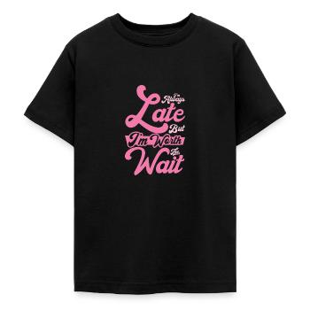 Travailleur occupé en retard - T-shirt Ado - noir - Devant - AI Model Teenager Male light (155cm)