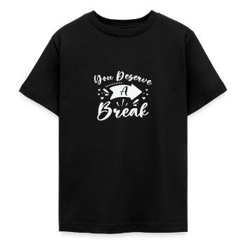 Gelassenheit Mitarbeiter Entspannen Inspirierende - Teenager T-Shirt - Schwarz - Vorne - AI Model Teenager Male light (155cm)