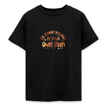 Encourager la positivité Motiver - T-shirt Ado - noir - Devant - AI Model Teenager Male light (155cm)