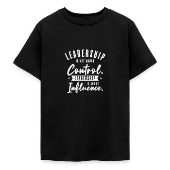 Leadership Sagesse Citations Guide Inspirer - T-shirt Ado - noir - Devant - AI Model Teenager Male light (155cm)