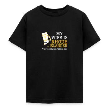 Nichts macht mir Angst Rhode Islander Frau Rhode - Teenager T-Shirt - Schwarz - Vorne - AI Model Teenager Male light (155cm)