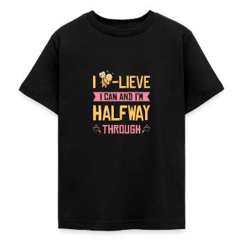 Chemises de test d’abeilles pour les participants au test - T-shirt Ado - noir - Devant - AI Model Teenager Male light (155cm)