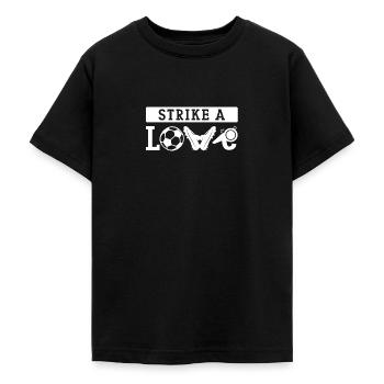 Football Life Player Love Coach Striker Sports - Teenage T-Shirt - black - Front - AI Model Teenager Male light (155cm)