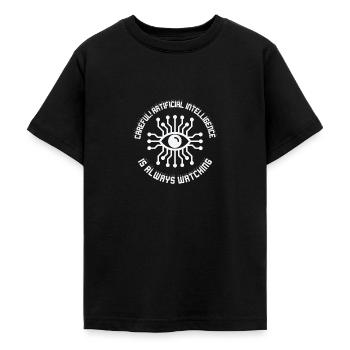 Künstliche Intelligenz Programmierung - Teenager T-Shirt - Schwarz - Vorne - AI Model Teenager Male light (155cm)
