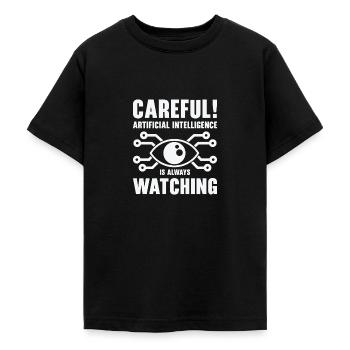 Künstliche Intelligenz Programmierung - Teenager T-Shirt - Schwarz - Vorne - AI Model Teenager Male light (155cm)