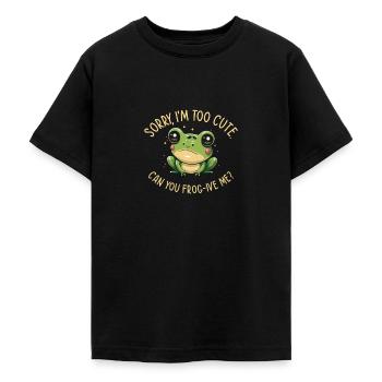 Rainette aux yeux rouges Mignon - T-shirt Ado - noir - Devant - AI Model Teenager Male light (155cm)