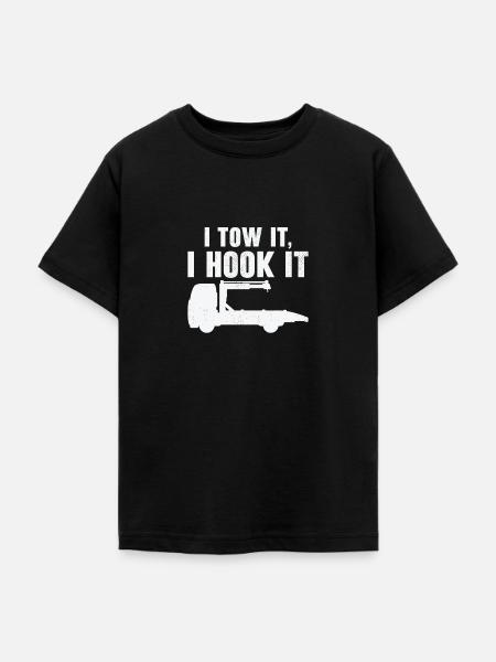 Abschleppwagenfahrer Geschickter Trucker - Teenager T-Shirt - Schwarz