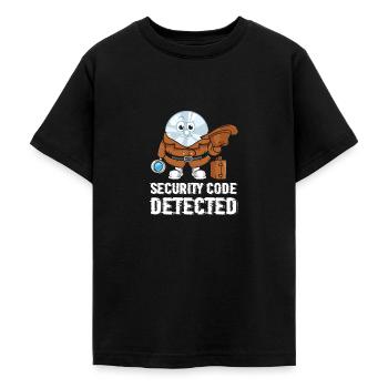 Sécurité réseau et informatique - T-shirt Ado - noir - Devant - AI Model Teenager Male light (155cm)