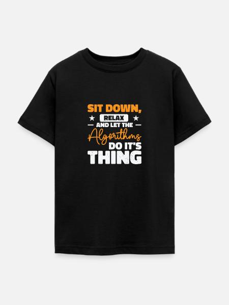 Computer Algorithmus Programmierer Künstliche - Teenager T-Shirt - Schwarz