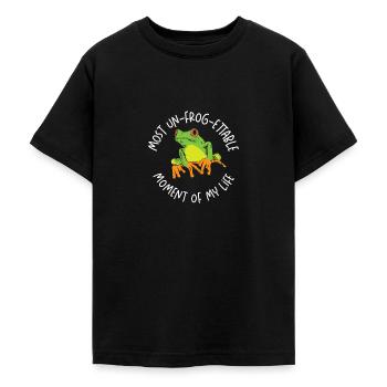 Rainette aux yeux rouges Mignon - T-shirt Ado - noir - Devant - AI Model Teenager Male light (155cm)