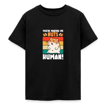 Méchant hamster mignon animal hamster amoureux - T-shirt Ado - noir - Devant - AI Model Teenager Male light (155cm)
