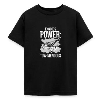 Abschleppwagenfahrer Lkw-Lokführer Lkw-Fahrer - Teenager T-Shirt - Schwarz - Vorne - AI Model Teenager Male light (155cm)