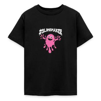 Slime Nerd Lunettes mignonnes adorables pour - T-shirt Ado - noir - Devant - AI Model Teenager Male light (155cm)