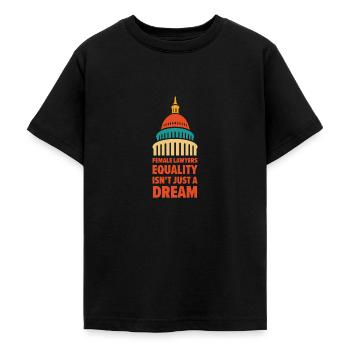 Internationaler Frauentag Juristin - Teenager T-Shirt - Schwarz - Vorne - AI Model Teenager Male light (155cm)
