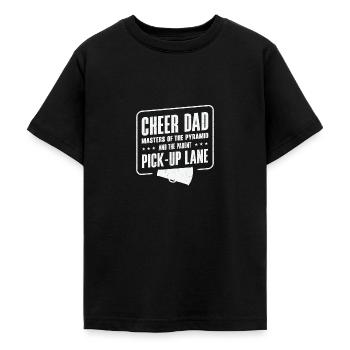 Cheerleader Proud Cheer Dad Cheerleading Beer - Teenage T-Shirt - black - Front - AI Model Teenager Male light (155cm)