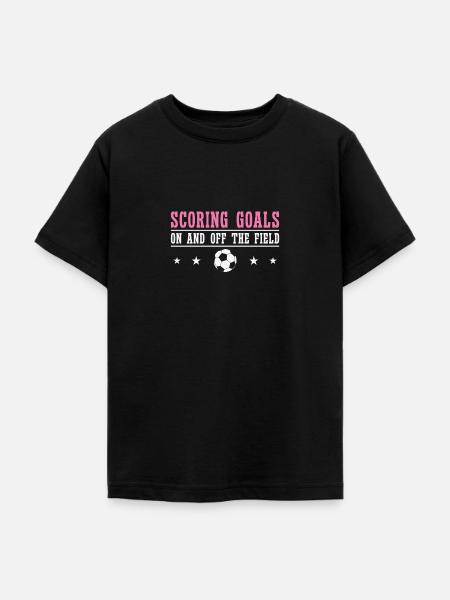 Internationaler Frauentag Fußball-Frauenpower-Tor - Teenager-T-shirt - sort