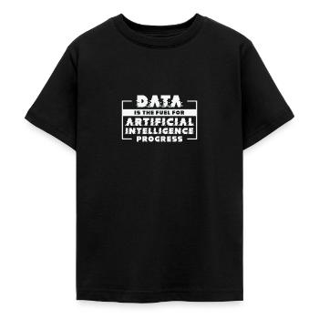 Machine de progrès de l’intelligence artificielle - T-shirt Ado - noir - Devant - AI Model Teenager Male light (155cm)
