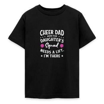Cheerleader Proud Cheer Dad Cheerleading Beer - Teenage T-Shirt - black - Front - AI Model Teenager Male light (155cm)