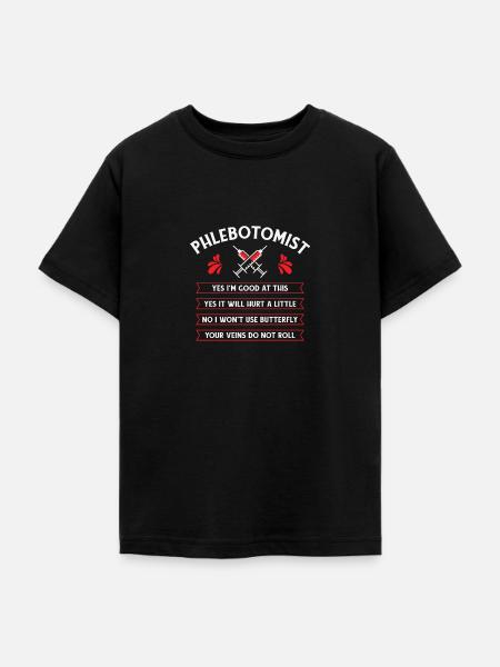 Phlebotomist Phlebotomie Krankenschwester Tech - Teenager T-Shirt - Schwarz