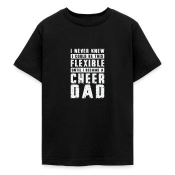 Cheerleader Proud Cheer Dad Cheerleading Beer - Teenage T-Shirt - black - Front - AI Model Teenager Male light (155cm)