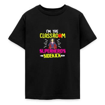 Paraprofessional Teacher Para Educator - Teenage T-Shirt - black - Front - AI Model Teenager Male light (155cm)