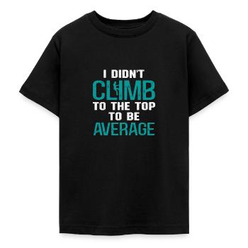 Technicien d’escalade de tour cellulaire - T-shirt Ado - noir - Devant - AI Model Teenager Male light (155cm)