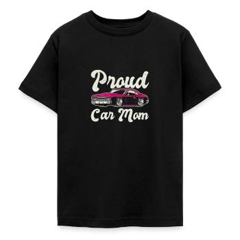 Muscle Car Enthusiast Car Enthusiast - T-shirt Ado - noir - Devant - AI Model Teenager Male light (155cm)