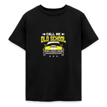 Muscle Car Enthusiast Car Enthusiast - T-shirt Ado - noir - Devant - AI Model Teenager Male light (155cm)