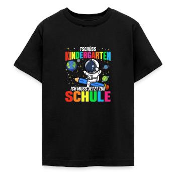 Kindergarten Schule Schüler Schulkind Einschulung - Teenager T-Shirt - Schwarz - Vorne - AI Model Teenager Male light (155cm)