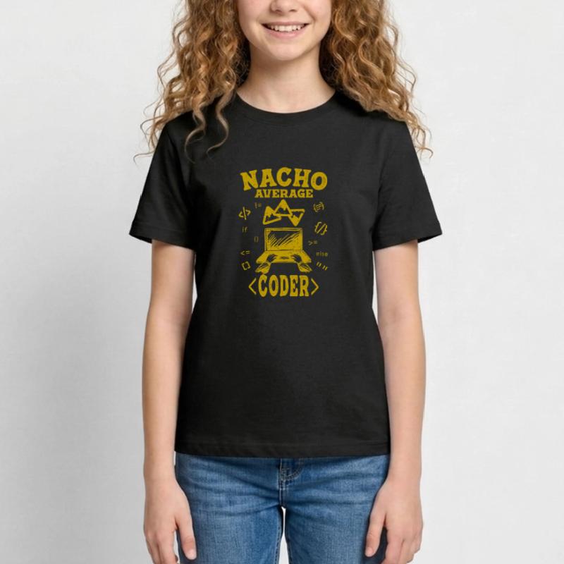 Coder Coding Funny Nacho Average Hacker Computer Teenage T-Shirt