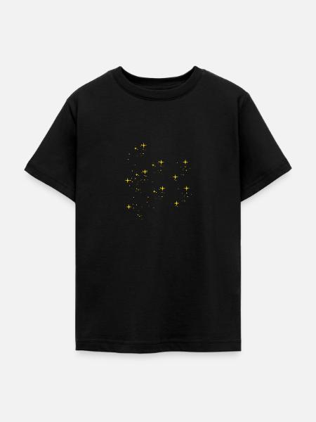 Sterne Stern - Teenager T-Shirt - Schwarz