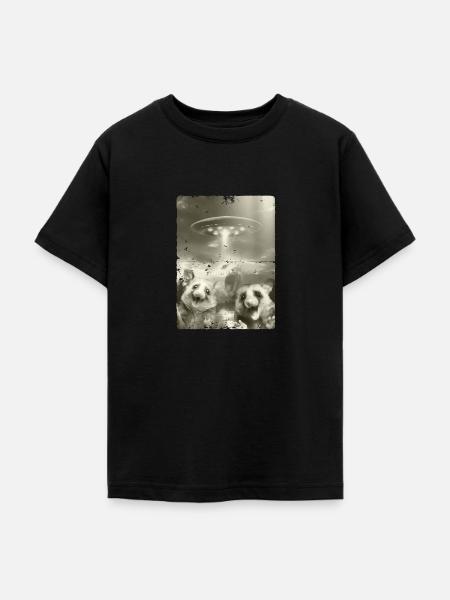 Alien Ufo Invasion Possums - Teenager T-Shirt - Schwarz