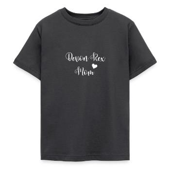 Devon Rex - T-shirt Ado - charbon - Devant - AI Model Teenager Male light (155cm)