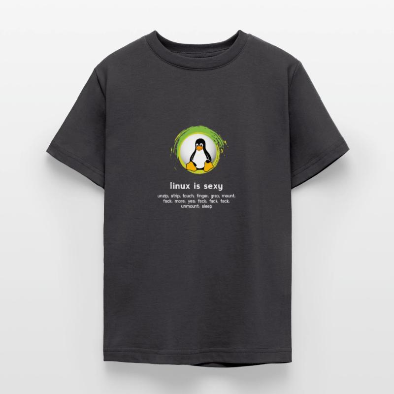 Computer System Pinguin Nerd pc inside code admin Teenager T-Shirt