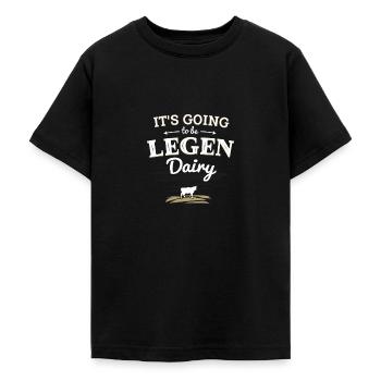 Lustiger Kuh & Bauern Spruch als Geschenk - Teenager T-Shirt - Schwarz - Vorne - AI Model Teenager Male light (155cm)