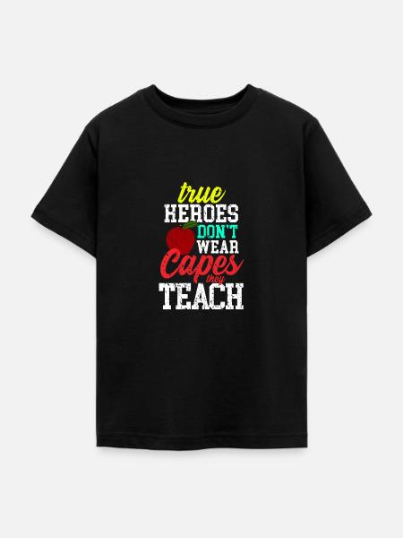 Lehrer Held - Teenager T-Shirt - Schwarz