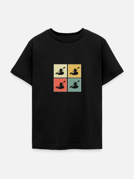 Kayak - Teenager T-Shirt - Schwarz
