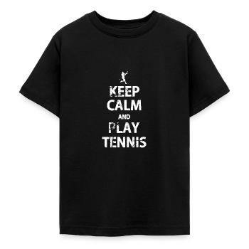 tennis - Maglietta per ragazzi - nero - Fronte - AI Model Teenager Male light (155cm)