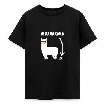 Alpakakaka Alpaka Lama Kaka - Teenager T-Shirt - Schwarz - Vorne - AI Model Teenager Male light (155cm)