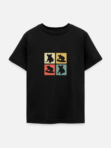 Koalabär - Teenager T-Shirt - Schwarz