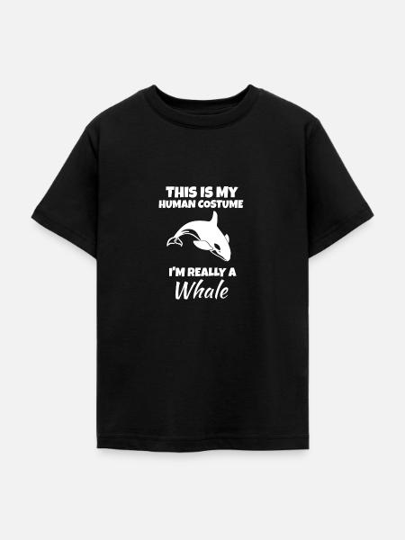 Wal - Teenager T-Shirt - Schwarz