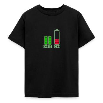 Babysitter Tshirt Kinder voller Energie Akku leer - Teenager T-Shirt - Schwarz - Vorne - AI Model Teenager Male light (155cm)